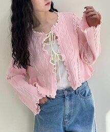 w closet | new配色メロウケーブルカーディガン(カーディガン/ボレロ)