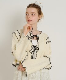 w closet | new配色メロウケーブルカーディガン(カーディガン/ボレロ)