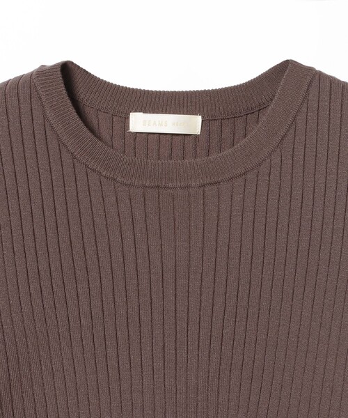 BEAMS HEART(ビームスハート)の「リブニット ノースリーブ × スカート(セットアイテム)(ワンピース・レディース・ブラウン/ブラック/グリーン系その他・FREE)」の12枚目の写真