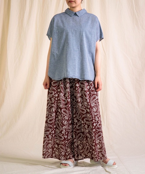 Brocante（ブロカント）の「[Brocante / ブロカント] インドプリント(ペイズリー) ピエロパンツ（その他パンツ・レディース・ブラック系その他/ブラウン系その他・2）」の3枚目の写真