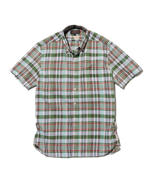 BEAMS PLUS(ビームスプラス)の「【ビームスの百名品】B.D. Madras(シャツ/ブラウス・メンズ・サックスブルー/グリーン/ピンク・X-LARGE/MEDIUM/LARGE/SMALL)」の2枚目の写真