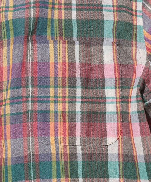BEAMS PLUS(ビームスプラス)の「【ビームスの百名品】B.D. Madras(シャツ/ブラウス・メンズ・サックスブルー/グリーン/ピンク・X-LARGE/MEDIUM/LARGE/SMALL)」の11枚目の写真
