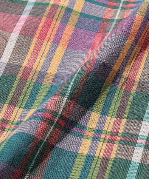 BEAMS PLUS(ビームスプラス)の「【ビームスの百名品】B.D. Madras(シャツ/ブラウス・メンズ・サックスブルー/グリーン/ピンク・X-LARGE/MEDIUM/LARGE/SMALL)」の13枚目の写真