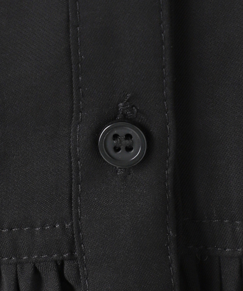 B.C STOCK（ベーセーストック）の「ウォッシャブル / Vネックギャザーブラウス（シャツ/ブラウス・レディース・ホワイト/ブラック・FREE）」の6枚目の写真