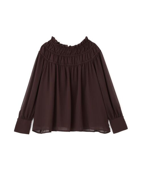 NATURAL BEAUTY BASIC(ナチュラルビューティーベーシック)の「◇シャーリングショルダーブラウス(シャツ/ブラウス・レディース・イエロー/ブラウン/オフホワイト・FREE)」の13枚目の写真