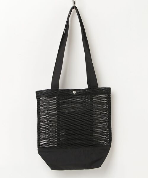 FRUIT OF THE LOOM(フルーツオブザルーム)の「【FRUIT OF THE LOOM/フルーツオブザルーム】MESH TOTE BAG M / メッシュトートバッグM(トートバッグ・レディース・ブラック/ベージュ/イエロー/ミント/ネイビー・FREE)」の7枚目の写真
