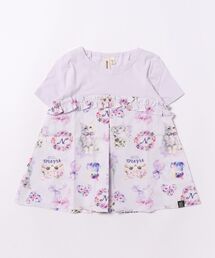 nino | ラベンダーねこプリント Tシャツ(Tシャツ/カットソー)