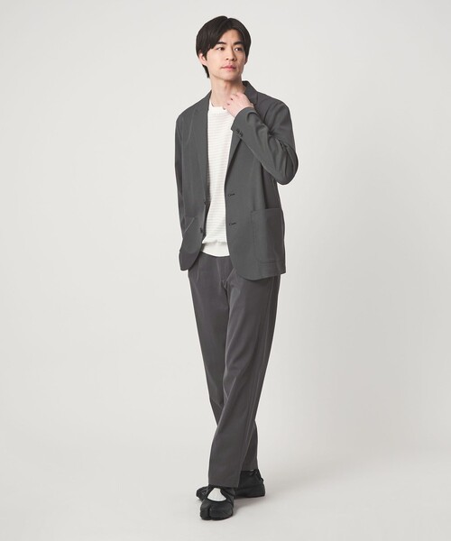 green label relaxing（グリーンレーベルリラクシング）の「DICROS ポリエステル ツイル リラックス ジャケット -ストレッチ・撥水-（テーラードジャケット・メンズ・ダークグレー/ネイビー/オリーブ・S/XL/L/M）」の10枚目の写真
