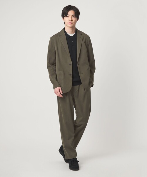 green label relaxing（グリーンレーベルリラクシング）の「DICROS ポリエステル ツイル リラックス ジャケット -ストレッチ・撥水-（テーラードジャケット・メンズ・ダークグレー/ネイビー/オリーブ・S/XL/L/M）」の12枚目の写真