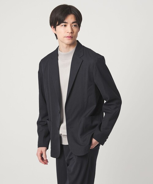 green label relaxing（グリーンレーベルリラクシング）の「DICROS ポリエステル ツイル リラックス ジャケット -ストレッチ・撥水-（テーラードジャケット・メンズ・ダークグレー/ネイビー/オリーブ・S/XL/L/M）」の13枚目の写真