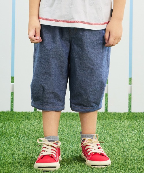 combimini(コンビミニ)の「ダンガリーバレルパンツ(その他パンツ・キッズ・ブルー・80/90/100/110/120)」の1枚目の写真