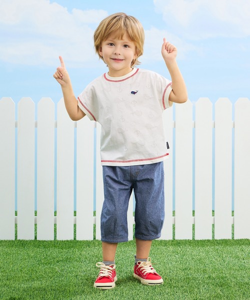 combimini(コンビミニ)の「ダンガリーバレルパンツ(その他パンツ・キッズ・ブルー・80/90/100/110/120)」の4枚目の写真