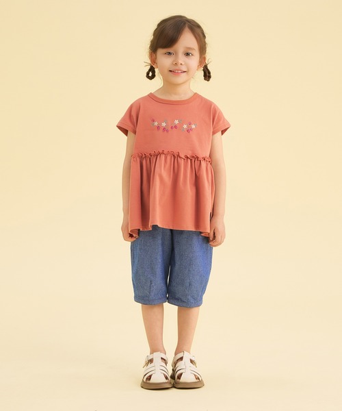 combimini(コンビミニ)の「ダンガリーバレルパンツ(その他パンツ・キッズ・ブルー・80/90/100/110/120)」の15枚目の写真