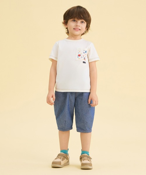 combimini(コンビミニ)の「ダンガリーバレルパンツ(その他パンツ・キッズ・ブルー・80/90/100/110/120)」の10枚目の写真