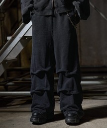 ERAR（エラー）の「【ERAR】ギャザーデザインルーズシルエットスウェットパンツ（スウェットパンツ）」