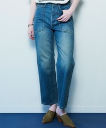 デニムユーティリティストレートパンツ