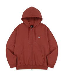 TAG HOOD ZIP UP - RED