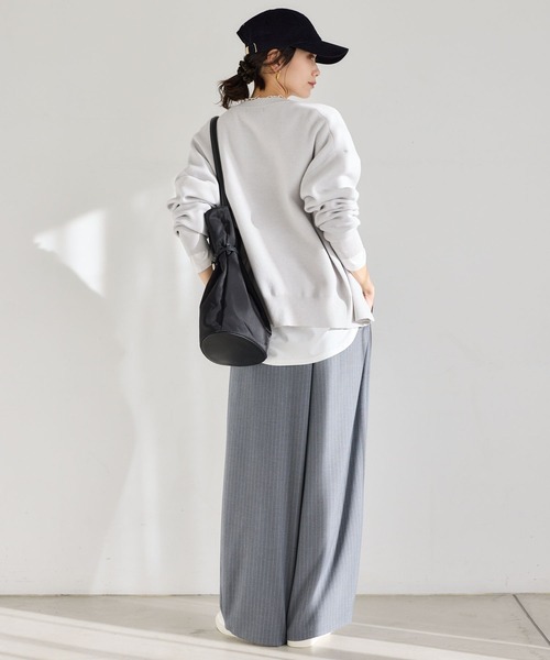 LE VERNIS（ル・ベルニ）の「BARNYARDSTORM / LE VERNIS(ルベルニ)別注カラー / 巾着トート（トートバッグ・レディース・ブラック/カーキ・FREE）」の4枚目の写真