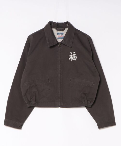 HOUSTON(ヒューストン)の「HOUSTON ベトジャンショート丈(ブルゾン・レディース・レッド/ナチュラル/ブラック・1/0)」の6枚目の写真