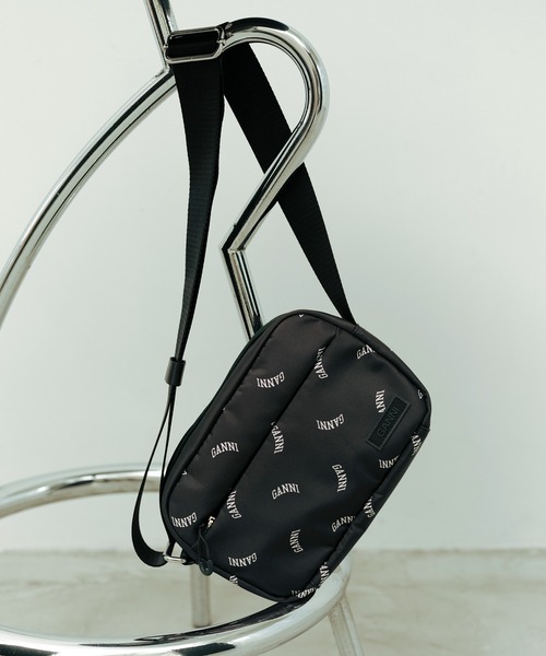 GANNI for ADAM ET ROPE'】Re-Tech Logo Print Festival bag（トート