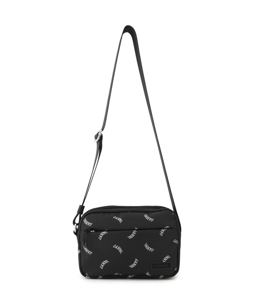 GANNI（ガニー）の「【GANNI for ADAM ET ROPE'】Re-Tech Logo Print Festival bag（ショルダーバッグ・レディース・ブラック・FREE）」の7枚目の写真