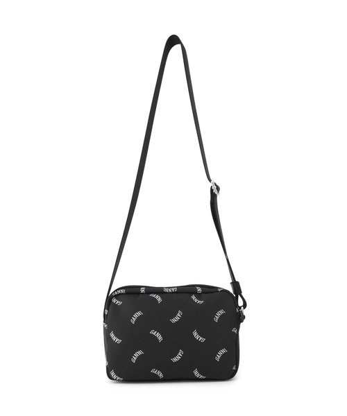 GANNI（ガニー）の「【GANNI for ADAM ET ROPE'】Re-Tech Logo Print Festival bag（ショルダーバッグ・レディース・ブラック・FREE）」の9枚目の写真