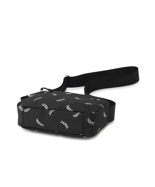GANNI（ガニー）の「【GANNI for ADAM ET ROPE'】Re-Tech Logo Print Festival bag（ショルダーバッグ・レディース・ブラック・FREE）」の13枚目の写真