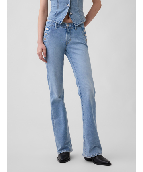 GAP(ギャップ)の「ローライズ ロング&リーン セーラーデニムパンツ(デニムパンツ・レディース・ブルー・23/25/26/28/30/24/27/29)」の16枚目の写真