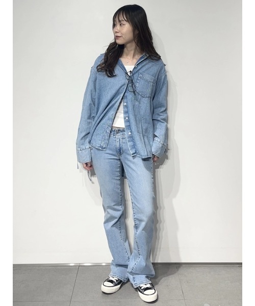 GAP(ギャップ)の「ローライズ ロング&リーン セーラーデニムパンツ(デニムパンツ・レディース・ブルー・23/25/26/28/30/24/27/29)」の13枚目の写真