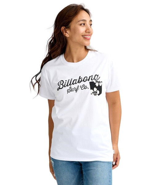 BILLABONG(ビラボン)の「BILLABONG ウィメンズ POCKET BOY FIT TEE Tシャツ 【2026年春夏モデル】(Tシャツ/カットソー・レディース・ブラック/ブルー系その他/ブルー系その他2/ホワイト・LARGE/MEDIUM)」の1枚目の写真