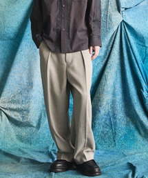 UNISEX》【Loro Piana Fabric】Prime-Wide Two-tuck Trousers/【ロロ