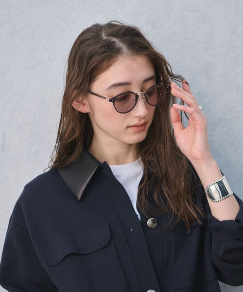 UNITED ARROWS(ユナイテッドアローズ)の「コンビ クラウンパント サングラス(サングラス・レディース・ブラウン系/グレー系・FREE)」の17枚目の写真
