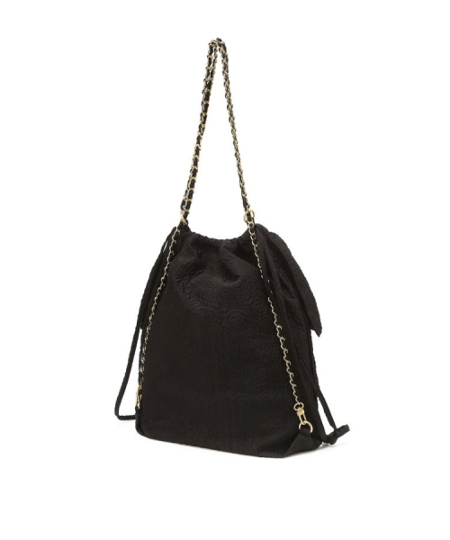 athe（アテ）の「[FRILL] ブラックチェーンバックパック兼ショルダーバッグ M AABA6E710BK（ショルダーバッグ・レディース・ブラック・FREE）」の3枚目の写真