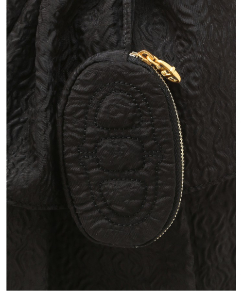 athe（アテ）の「[FRILL] ブラックチェーンバックパック兼ショルダーバッグ M AABA6E710BK（ショルダーバッグ・レディース・ブラック・FREE）」の8枚目の写真