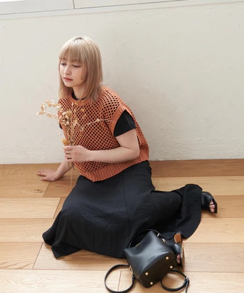 merrylatte(メリーラテ)の「マーメイドスカート【IROHANI】(スカート・レディース・グリーン/ブラック・FREE)」の2枚目の写真