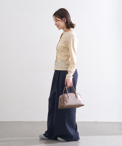 JOURNAL STANDARD（ジャーナルスタンダード）の「シアーコットンクルーネックカーディガン（カーディガン/ボレロ・レディース・ベージュ/ブラック系その他/アイボリー・FREE）」の12枚目の写真