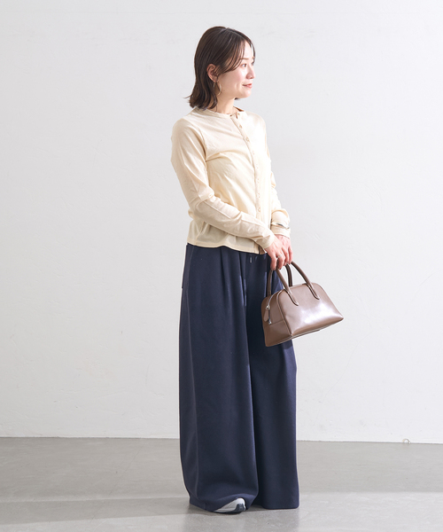 JOURNAL STANDARD（ジャーナルスタンダード）の「シアーコットンクルーネックカーディガン（カーディガン/ボレロ・レディース・ベージュ/ブラック系その他/アイボリー・FREE）」の14枚目の写真