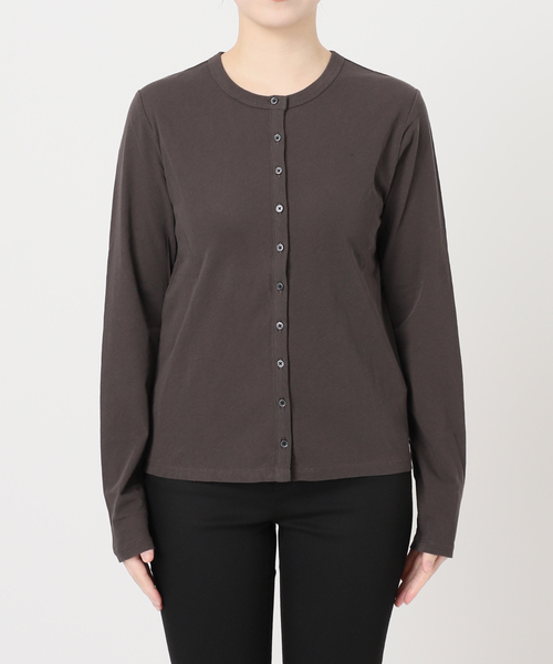 JOURNAL STANDARD（ジャーナルスタンダード）の「シアーコットンクルーネックカーディガン（カーディガン/ボレロ・レディース・ベージュ/ブラック系その他/アイボリー・FREE）」の21枚目の写真