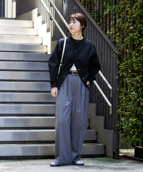 JOURNAL STANDARD(ジャーナルスタンダード)の「《WEB限定追加4》ウォッシャブルバナナスリーブカーディガン(カーディガン/ボレロ・レディース・ブラック・FREE)」の12枚目の写真