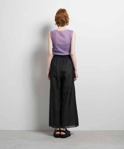 LANVIN en Bleu(ランバンオンブルー)の「ストライプシアーイージーパンツ(その他パンツ・レディース・オフホワイト/ブラック・38/36)」の14枚目の写真