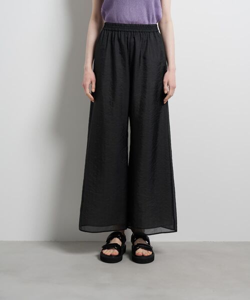 LANVIN en Bleu(ランバンオンブルー)の「ストライプシアーイージーパンツ(その他パンツ・レディース・オフホワイト/ブラック・38/36)」の15枚目の写真