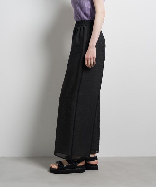 LANVIN en Bleu(ランバンオンブルー)の「ストライプシアーイージーパンツ(その他パンツ・レディース・オフホワイト/ブラック・38/36)」の16枚目の写真