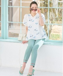 Chesty（チェスティー）の「パールテーパードパンツ（スラックス）」