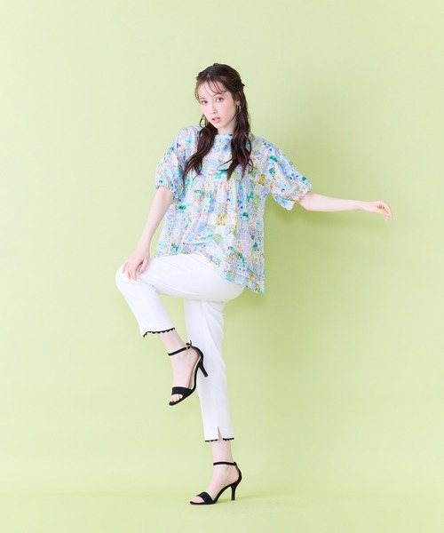 Jolly Poupee(ジョリープッペ)の「【22fabric】アニバーサリーパッチワーク/ブラウス(シャツ/ブラウス・レディース・ネイビー/ベージュ・46/38/42)」の11枚目の写真