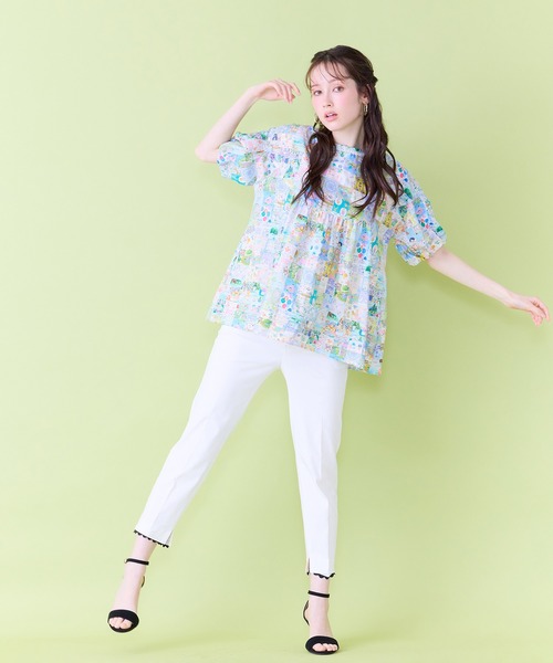 Jolly Poupee(ジョリープッペ)の「【22fabric】アニバーサリーパッチワーク/ブラウス(シャツ/ブラウス・レディース・ネイビー/ベージュ・46/38/42)」の12枚目の写真