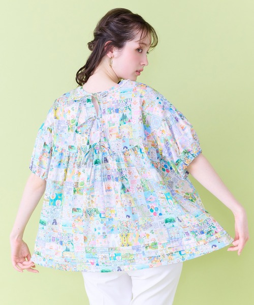 Jolly Poupee(ジョリープッペ)の「【22fabric】アニバーサリーパッチワーク/ブラウス(シャツ/ブラウス・レディース・ネイビー/ベージュ・46/38/42)」の16枚目の写真