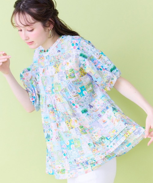Jolly Poupee(ジョリープッペ)の「【22fabric】アニバーサリーパッチワーク/ブラウス(シャツ/ブラウス・レディース・ネイビー/ベージュ・46/38/42)」の17枚目の写真