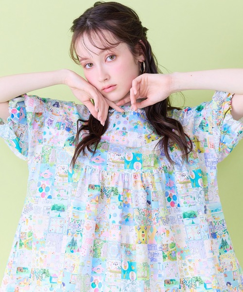 Jolly Poupee(ジョリープッペ)の「【22fabric】アニバーサリーパッチワーク/ブラウス(シャツ/ブラウス・レディース・ネイビー/ベージュ・46/38/42)」の19枚目の写真