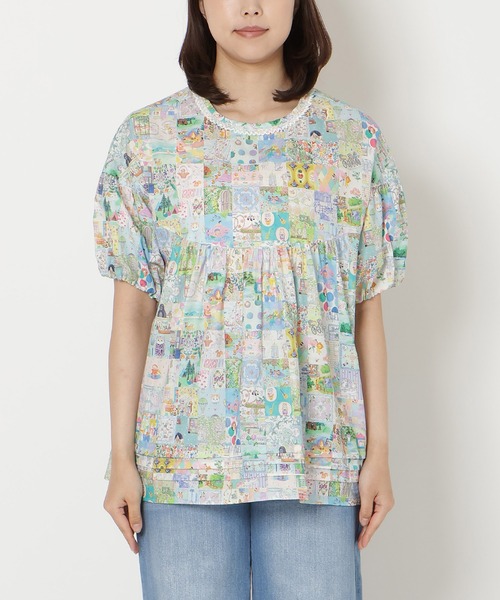 Jolly Poupee(ジョリープッペ)の「【22fabric】アニバーサリーパッチワーク/ブラウス(シャツ/ブラウス・レディース・ネイビー/ベージュ・46/38/42)」の22枚目の写真