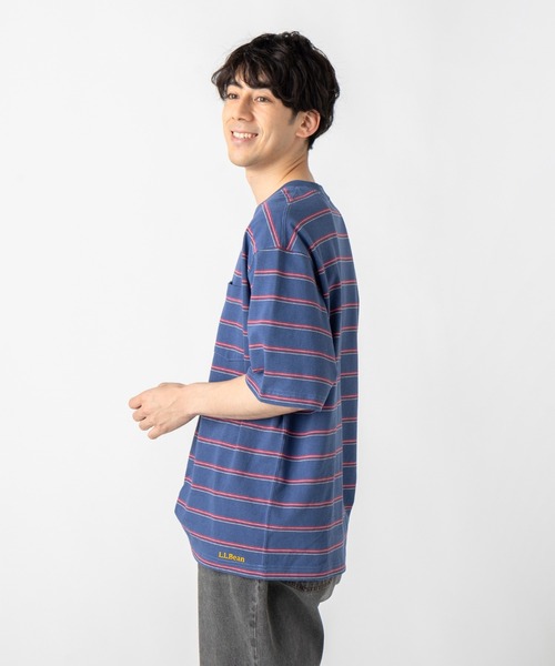 L.L.Bean（エルエルビーン）の「【JAPAN EDITION】ユニオン・ショートスリーブ・ストライプ・ティ（Tシャツ/カットソー・メンズ・グレー系その他/ブルー系その他2/ホワイト系その他/ブルー系その他・X-LARGE/LARGE/MEDIUM/SMALL）」の10枚目の写真